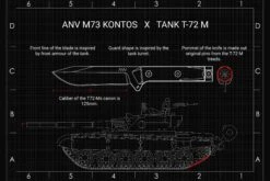 ANV M73 Kontos Stonewashed M73-003 Couteau De Survie -Optimal Couteaux Magasin ANVM73 003 09 anv knives