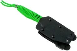 ANV P100 Sleipner, Neon Green Paracord, ANVP100-009, Black Kydex Sheath, Couteau De Cou -Optimal Couteaux Magasin ANVP100 009 05 anv knives