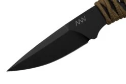 ANV Knives P100 Sleipner Cerakote, Coyote Paracord, P100-040, Black Kydex Sheath, Couteau De Cou -Optimal Couteaux Magasin ANVP100 040 03 anv