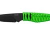 ANV Knives P100 Sleipner Cerakote, Neon Green Paracord, P100-043, Black Kydex Sheath, Couteau De Cou
