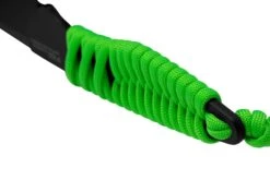 ANV Knives P100 Sleipner Cerakote, Neon Green Paracord, P100-043, Black Kydex Sheath, Couteau De Cou -Optimal Couteaux Magasin ANVP100 043 04 anv