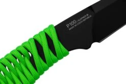 ANV Knives P100 Sleipner Cerakote, Neon Green Paracord, P100-043, Black Kydex Sheath, Couteau De Cou -Optimal Couteaux Magasin ANVP100 043 05 anv