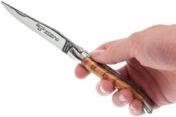 Laguiole En Aubrac 12cm Doubles Platines, Loupe D'olivier, L0712LLI-FSJ1 -Optimal Couteaux Magasin AUL0712LLI FSJ1 07 laguiole en aubrac aul0712lli fsj1 07