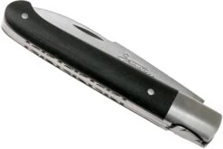 Laguiole En Aubrac Sauveterre 9 Cm Guillocheés Bois D'ébène, Couteau De Gentleman -Optimal Couteaux Magasin AULSAUV EB GUI 04 laguiole en aubrac