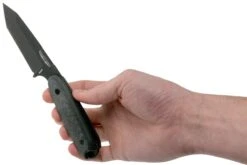 Bradford Guardian 3.5T Tanto, 3D Black Micarta Guardian 3.5T M390, Black DLC 3.5T-101B -Optimal Couteaux Magasin BDK 35T 101B 06 bradford knives