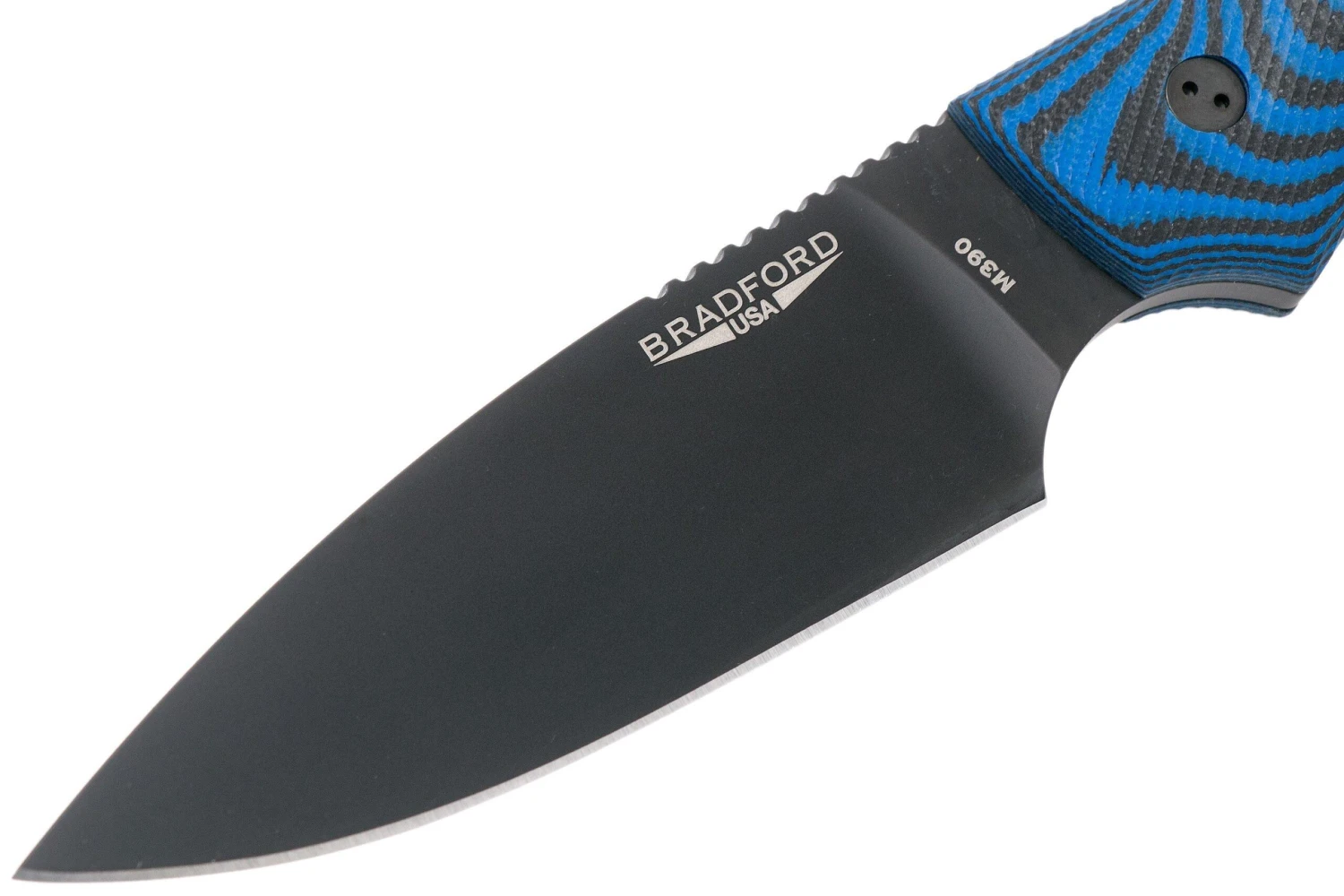 Bradford Guardian 4, 3D Black-Blue G10 Guardian 4 M390, Full Flat Black DLC 4FH-113B-M390 3 Bradford Guardian 4, 3D Black-Blue G10 Guardian 4 M390, Full Flat Black DLC 4FH-113B-M390 – Image 3