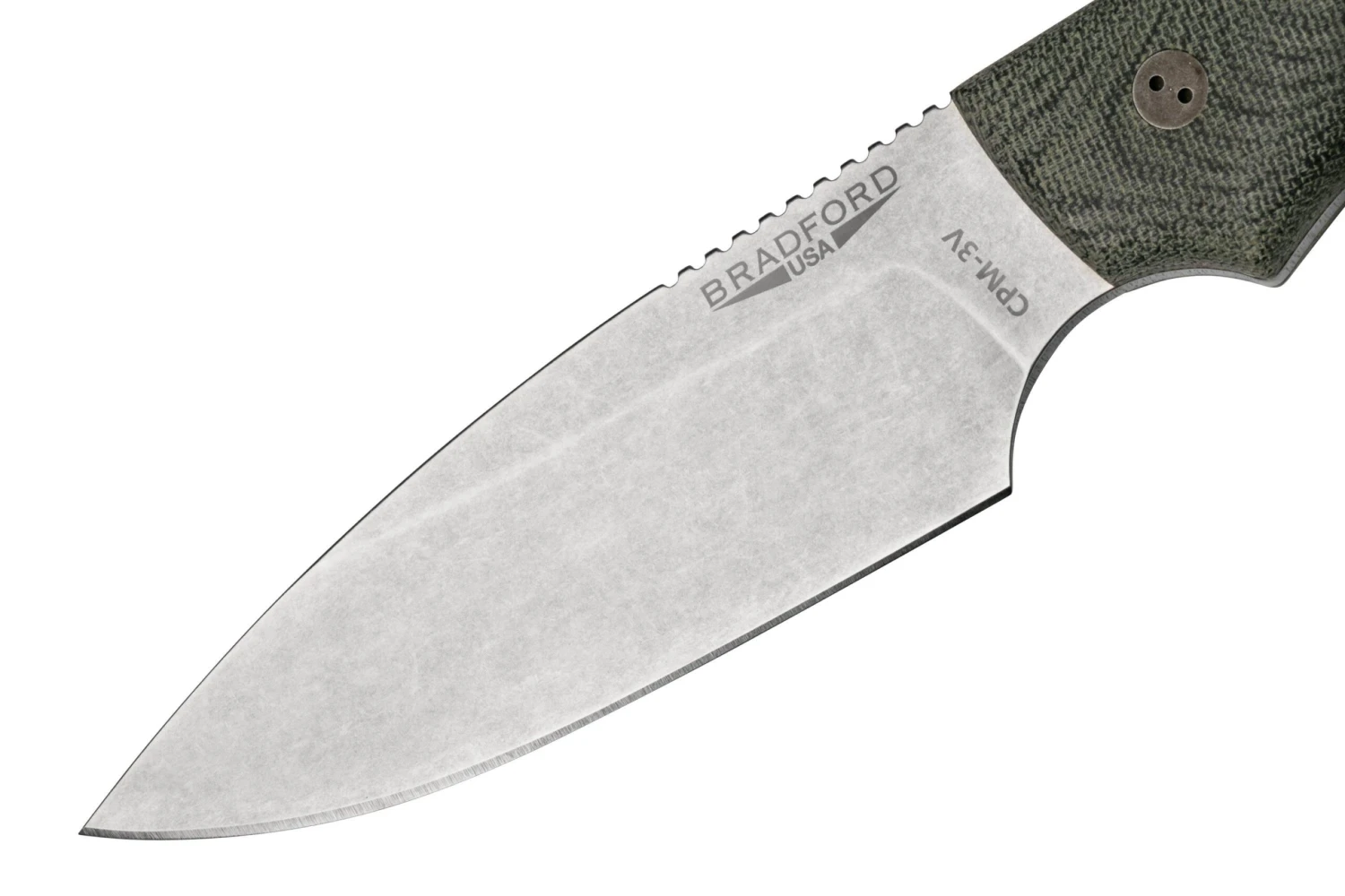 Bradford Guardian 4, 3D Black Micarta, CPM-3V Sabre Stonewashed 4S-101-3V 3 Bradford Guardian 4, 3D Black Micarta, CPM-3V Sabre Stonewashed 4S-101-3V – Image 3