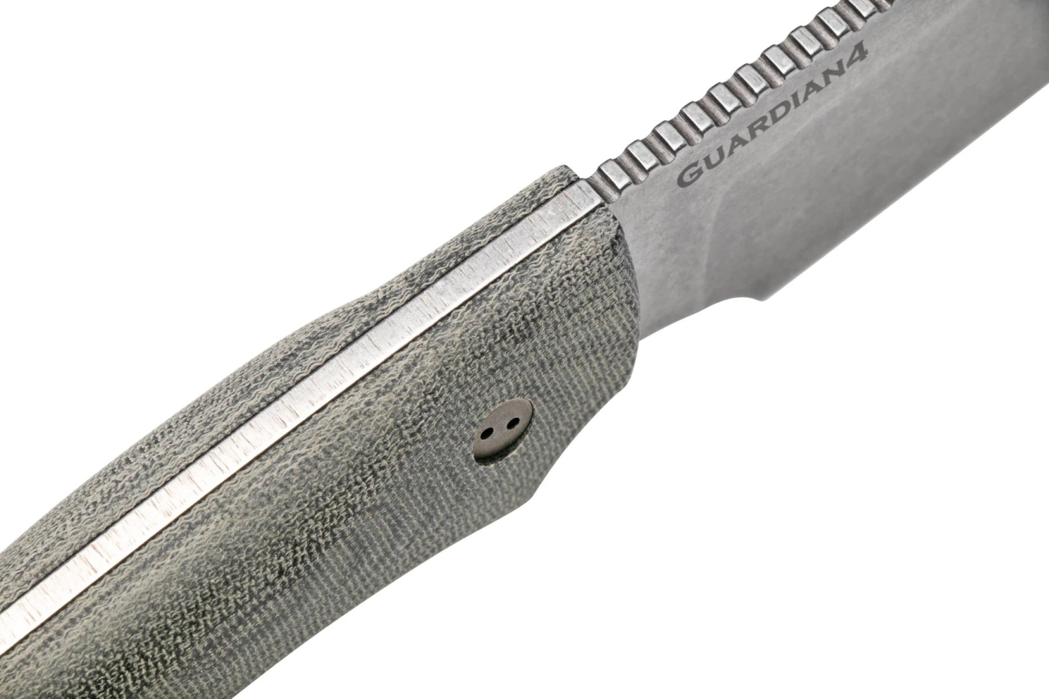 Bradford Guardian 4, 3D Black Micarta, CPM-3V Sabre Stonewashed 4S-101-3V 5 Bradford Guardian 4, 3D Black Micarta, CPM-3V Sabre Stonewashed 4S-101-3V – Image 5