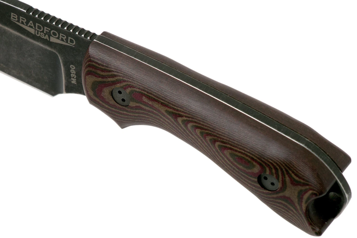 Bradford Guardian 3, 3D Brown-Red Richlite, M390 Sabre Nimbus Knivesandtools Exclusive 5 Bradford Guardian 3, 3D Brown-Red Richlite, M390 Sabre Nimbus Knivesandtools Exclusive – Image 5