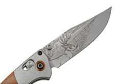 Benchmade Mini Crooked River Whitetail Limited Edition Artist Series 15085-2202, Couteau De Poche De Chasse, Casey Underwood Design -Optimal Couteaux Magasin BE15085 2202 06 benchmade