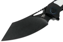 Bestech Kasta BG45D Black White G10, Blackwashed Couteau De Poche, Kombou Design -Optimal Couteaux Magasin BHBG45D 03 bestech