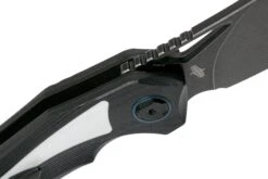 Bestech Kasta BG45D Black White G10, Blackwashed Couteau De Poche, Kombou Design -Optimal Couteaux Magasin BHBG45D 06 bestech