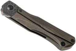 Bestech Thyra BT2106B Bronze Stonewashed Titanium, Carbonfiber Bolster, Satin Couteau De Poche, Kombou Design -Optimal Couteaux Magasin BHBT2106B 04 bestech