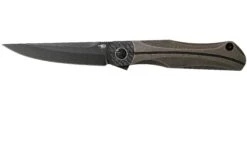 Bestech Thyra BT2106C Bronze Stonewashed Titanium, Carbonfiber Bolster, Blackwashed Couteau De Poche, Kombou Design