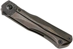 Bestech Thyra BT2106C Bronze Stonewashed Titanium, Carbonfiber Bolster, Blackwashed Couteau De Poche, Kombou Design -Optimal Couteaux Magasin BHBT2106C 04 bestech