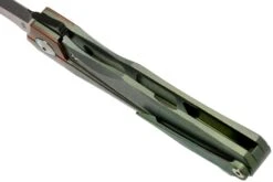 Bestech Thyra BT2106E Green Stonewashed Titanium, Copper Bolster, Two Tone Black Couteau De Poche, Kombou Design -Optimal Couteaux Magasin BHBT2106E 05 bestech