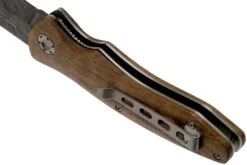 Böker Tirpitz Damast Wood 42 Limited Edition 110197DAM Couteau De Chasse -Optimal Couteaux Magasin BO110197DAM 06 boker