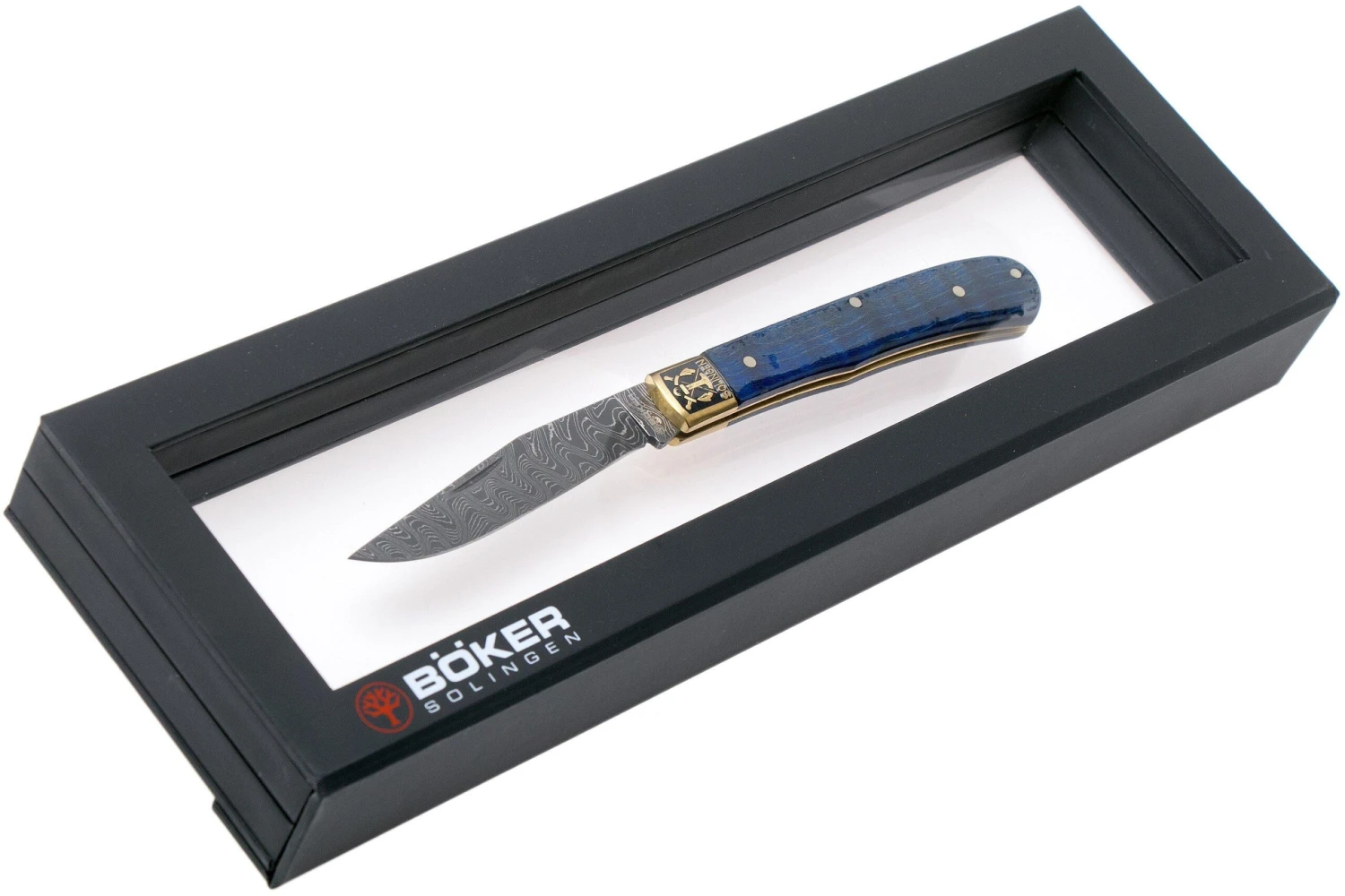 Böker Trapper Uno Annual 2021 Damascus 1132021DAM Limited Edition Couteau De Poche 8 Böker Trapper Uno Annual 2021 Damascus 1132021DAM Limited Edition Couteau De Poche – Image 8