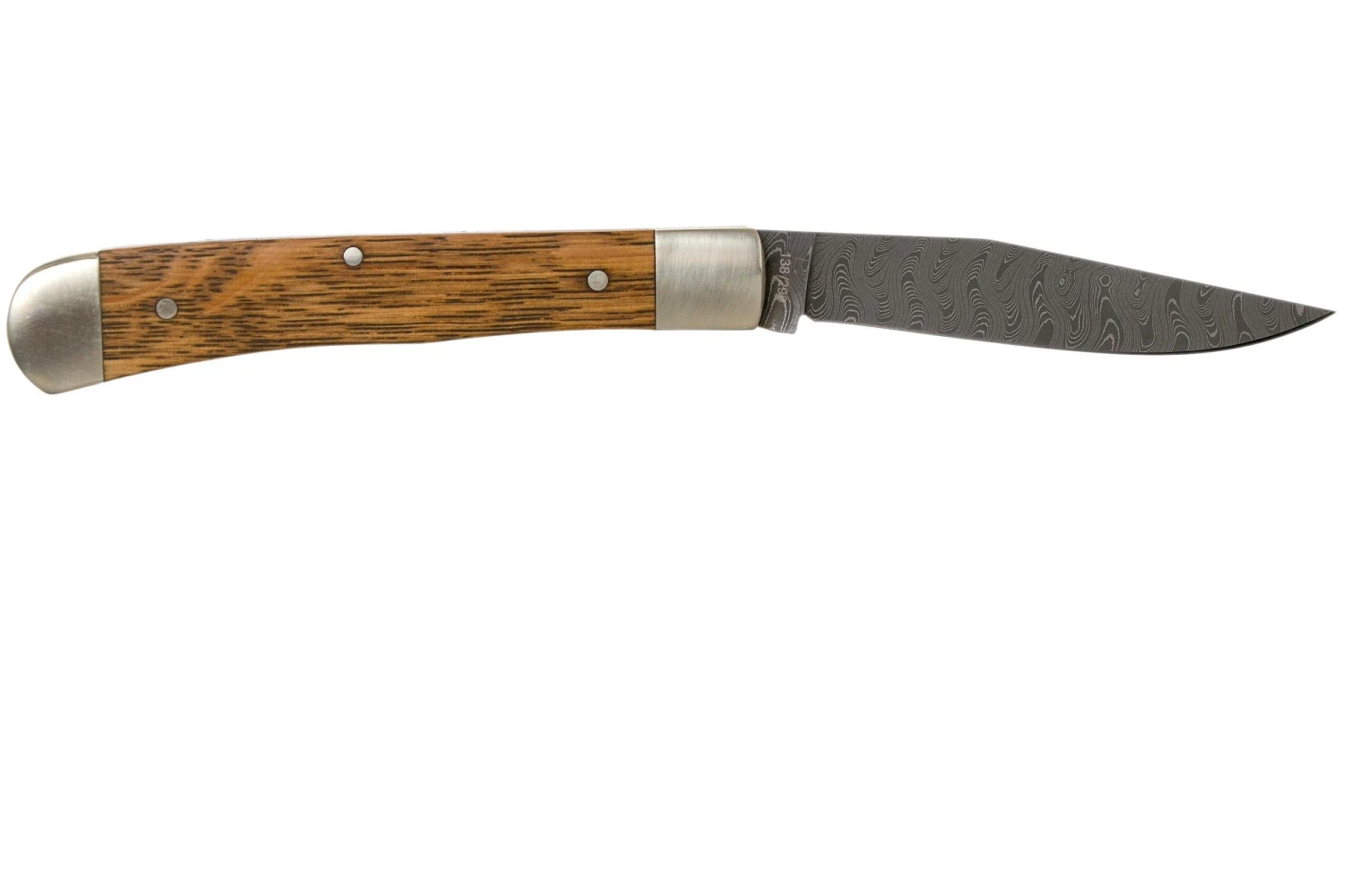 Böker Trapper Asbach Uralt Damascus 116004DAM Couteau De Poche 2 Böker Trapper Asbach Uralt Damascus 116004DAM Couteau De Poche – Image 2