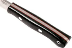 Bark River Mini Aurora CPM 3V, Black Canvas Micarta, Red Liner -Optimal Couteaux Magasin BRK06 025BRKC RL 05 bark river brk06 025brkc rl 05