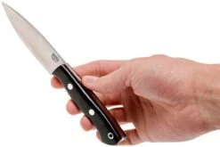 Bark River Mini Aurora CPM 3V, Black Canvas Micarta, Red Liner -Optimal Couteaux Magasin BRK06 025BRKC RL 06 bark river brk06 025brkc rl 06