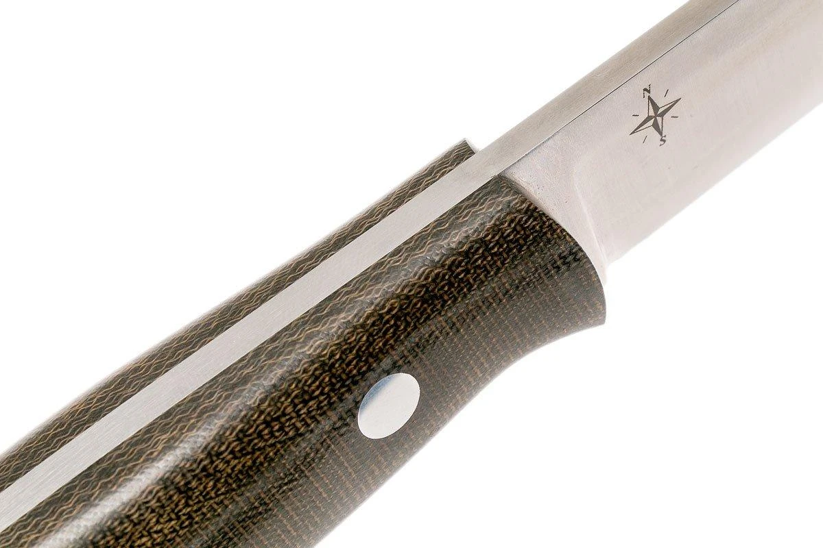 Bark River Aurora 3V, Green Canvas Micarta Couteau Bushcraft 5 Bark River Aurora 3V, Green Canvas Micarta Couteau Bushcraft – Image 5