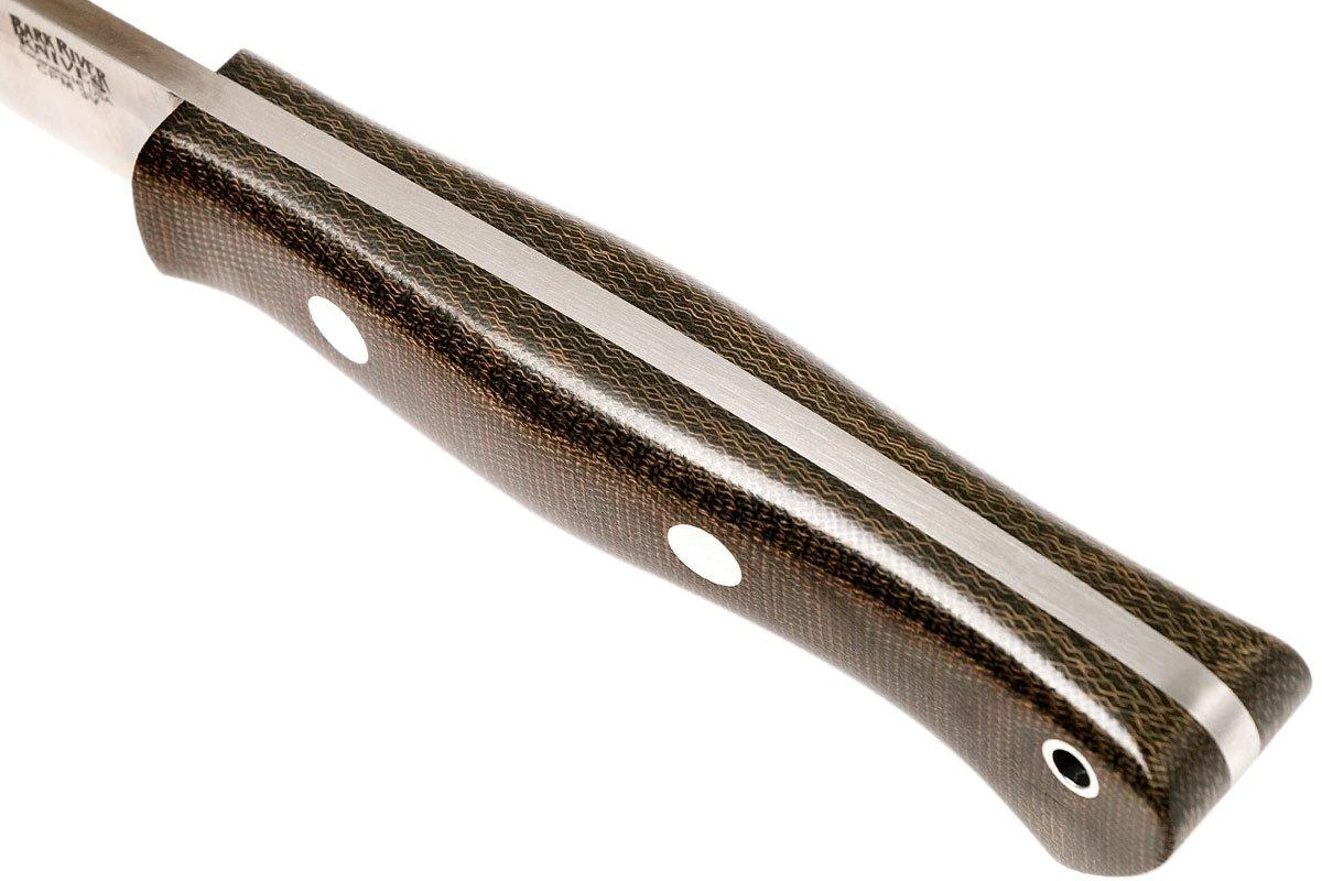 Bark River Aurora 3V, Green Canvas Micarta Couteau Bushcraft 6 Bark River Aurora 3V, Green Canvas Micarta Couteau Bushcraft – Image 6