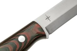 Bark River Aurora Scandi CPM 3V Red & Black Linen Micarta, Red Liner, Couteau Fixe -Optimal Couteaux Magasin BRK06 126RBM RL 05 barkriver