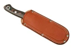 Bark River Aurora Scandi CPM 3V Red & Black Linen Micarta, Red Liner, Couteau Fixe -Optimal Couteaux Magasin BRK06 126RBM RL 06 barkriver