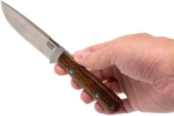 Bark River Bravo Necker II CPM 154CM, Desert Ironwood, Brown Sheath -Optimal Couteaux Magasin BRK07 002DIW2 06 bark river brk07 002diw2 06