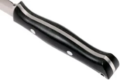 Bark River Gunny Scandi CPM 3V, Black Canvas Micarta, Brown Sheath -Optimal Couteaux Magasin BRK07 024BRKC 04 bark river brk07 024brkc 04