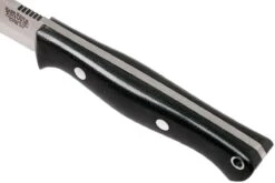 Bark River Gunny Scandi CPM 3V, Black Canvas Micarta, Brown Sheath -Optimal Couteaux Magasin BRK07 024BRKC 05 bark river brk07 024brkc 05