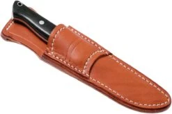 Bark River Gunny Scandi CPM 3V, Black Canvas Micarta, Brown Sheath -Optimal Couteaux Magasin BRK07 024BRKC 07 bark river brk07 024brkc 07