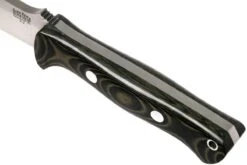 Bark River Bravo 1 A2, Black & Green Linnen Micarta, Brown Sheath -Optimal Couteaux Magasin BRK07 111BGLM 05 bark river brk07 111bglm 05