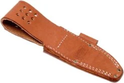 Bark River Bravo 1 A2, Black & Green Linnen Micarta, Brown Sheath -Optimal Couteaux Magasin BRK07 111BGLM 08 bark river brk07 111bglm 08