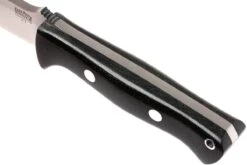 Bark River Bravo 1 A2, Black Canvas Micarta, Brown Sheath -Optimal Couteaux Magasin BRK07 111BRKC 05 bark river brk07 111brkc 05