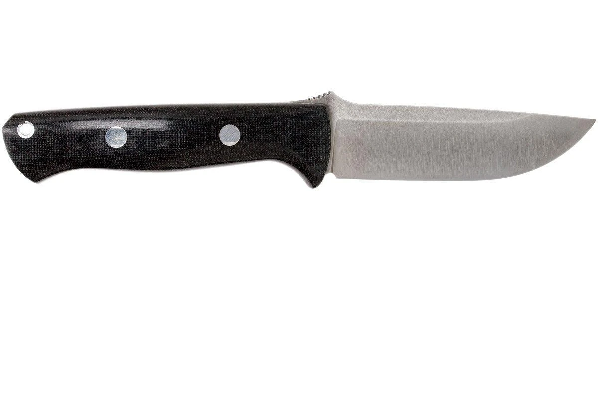 Bark River Bravo 1 CPM 3V, Black Canvas Micarta, Brown Sheath 2 Bark River Bravo 1 CPM 3V, Black Canvas Micarta, Brown Sheath – Image 2