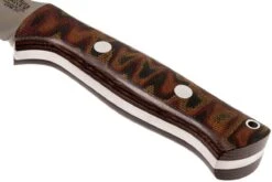 Bark River Bravo 1 CPM 3V, Burgundy Snakeskin Micarta, Brown Sheath -Optimal Couteaux Magasin BRK07 114SBC 04 bark river brk07 114sbc 04