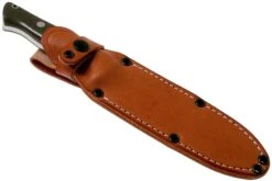 Bark River Bravo 1.5 Rampless CPM 3V Field Knife, Green Canvas Micarta -Optimal Couteaux Magasin BRK07 122GCMR 06 bark river knives