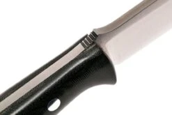 Bark River Bravo 1.2 CPM 3V, Black Canvas Micarta, Brown Sheath -Optimal Couteaux Magasin BRK07 123BRKC 05 bark river bravo brk07 123brkc 05