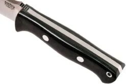 Bark River Bravo 1.2 CPM 3V, Black Canvas Micarta, Brown Sheath -Optimal Couteaux Magasin BRK07 123BRKC 06 bark river bravo brk07 123brkc 06