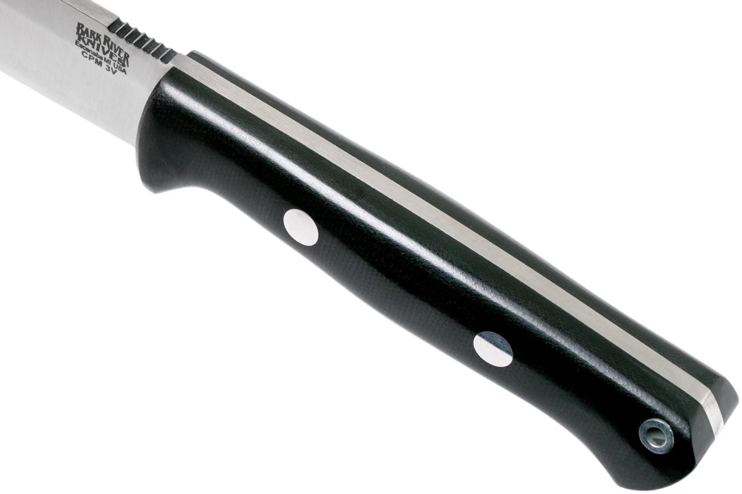 Bark River Bravo 1.5 LT Field CPM 3V, Black Canvas Micarta Couteau Outdoor 5 Bark River Bravo 1.5 LT Field CPM 3V, Black Canvas Micarta Couteau Outdoor – Image 5