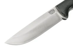 Bark River Bravo 1.2 CPM 3V Rampless, Black Canvas Micarta, Brown Sheath -Optimal Couteaux Magasin BRK07 125BKC RS 03 barkriver