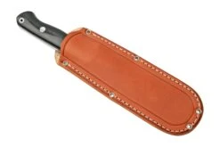 Bark River Bravo 1.2 CPM 3V Rampless, Black Canvas Micarta, Brown Sheath -Optimal Couteaux Magasin BRK07 125BKC RS 06 barkriver