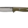 Bark River Bravo 1 CPM 154 Field Knife, Green Canvas Micarta