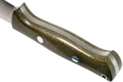 Bark River Bravo 1 CPM 154 Field Knife, Green Canvas Micarta -Optimal Couteaux Magasin BRK07 172GNC 04 bark river