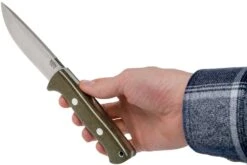 Bark River Bravo 1 CPM 154 Field Knife, Green Canvas Micarta -Optimal Couteaux Magasin BRK07 172GNC 06 bark river