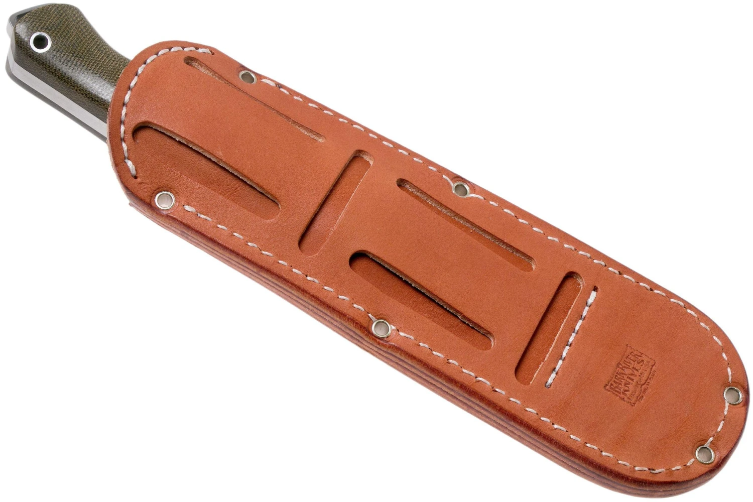 Bark River Bravo Squad Leader CPM 3V, Green Canvas Micarta 7 Bark River Bravo Squad Leader CPM 3V, Green Canvas Micarta – Image 7