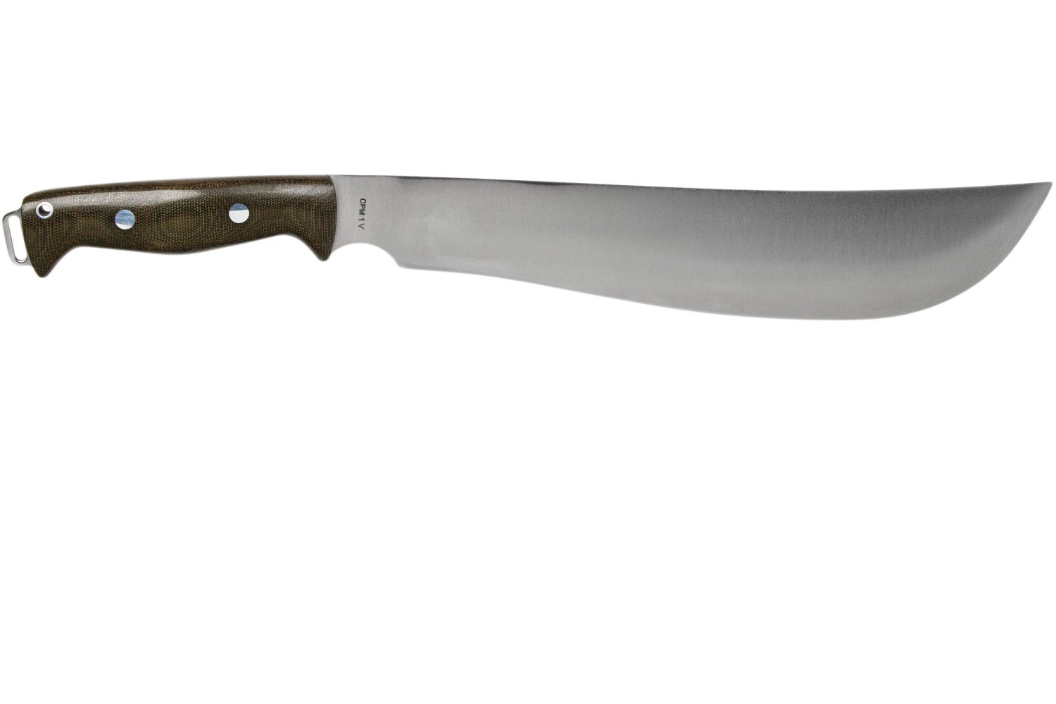 Bark River Bravo Machete CPM 1V Green Canvas Micarta Machette 2 Bark River Bravo Machete CPM 1V Green Canvas Micarta Machette – Image 2