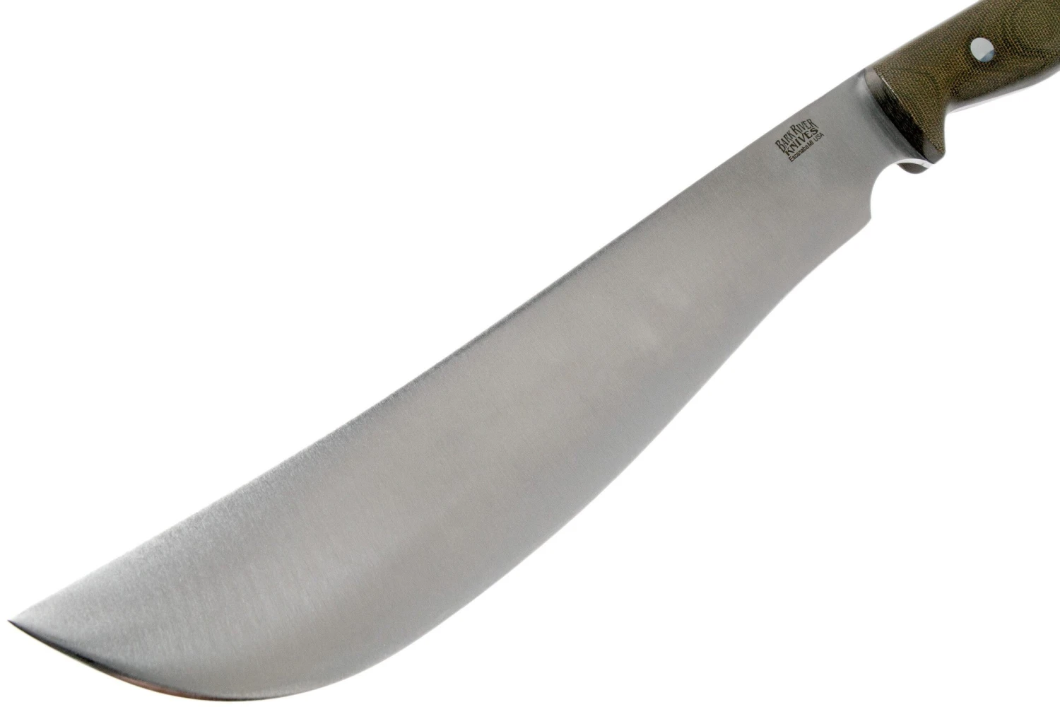 Bark River Bravo Machete CPM 1V Green Canvas Micarta Machette 3 Bark River Bravo Machete CPM 1V Green Canvas Micarta Machette – Image 3